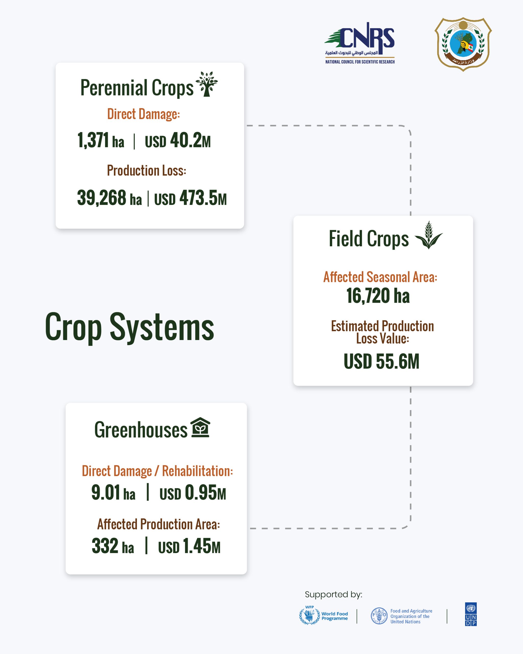 Part 3: Key findings from the Agricultural Damage and Loss Assessment of war-affected agricultural areas in South Lebanon
