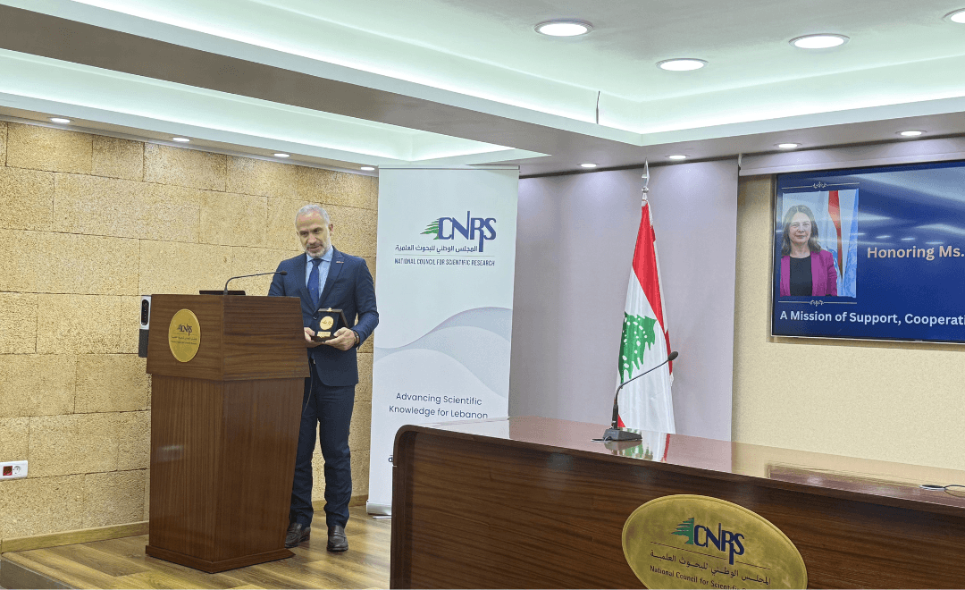CNRS-L Honors Ms. Blerta Aliko on the Completion of Her Mission in Lebanon