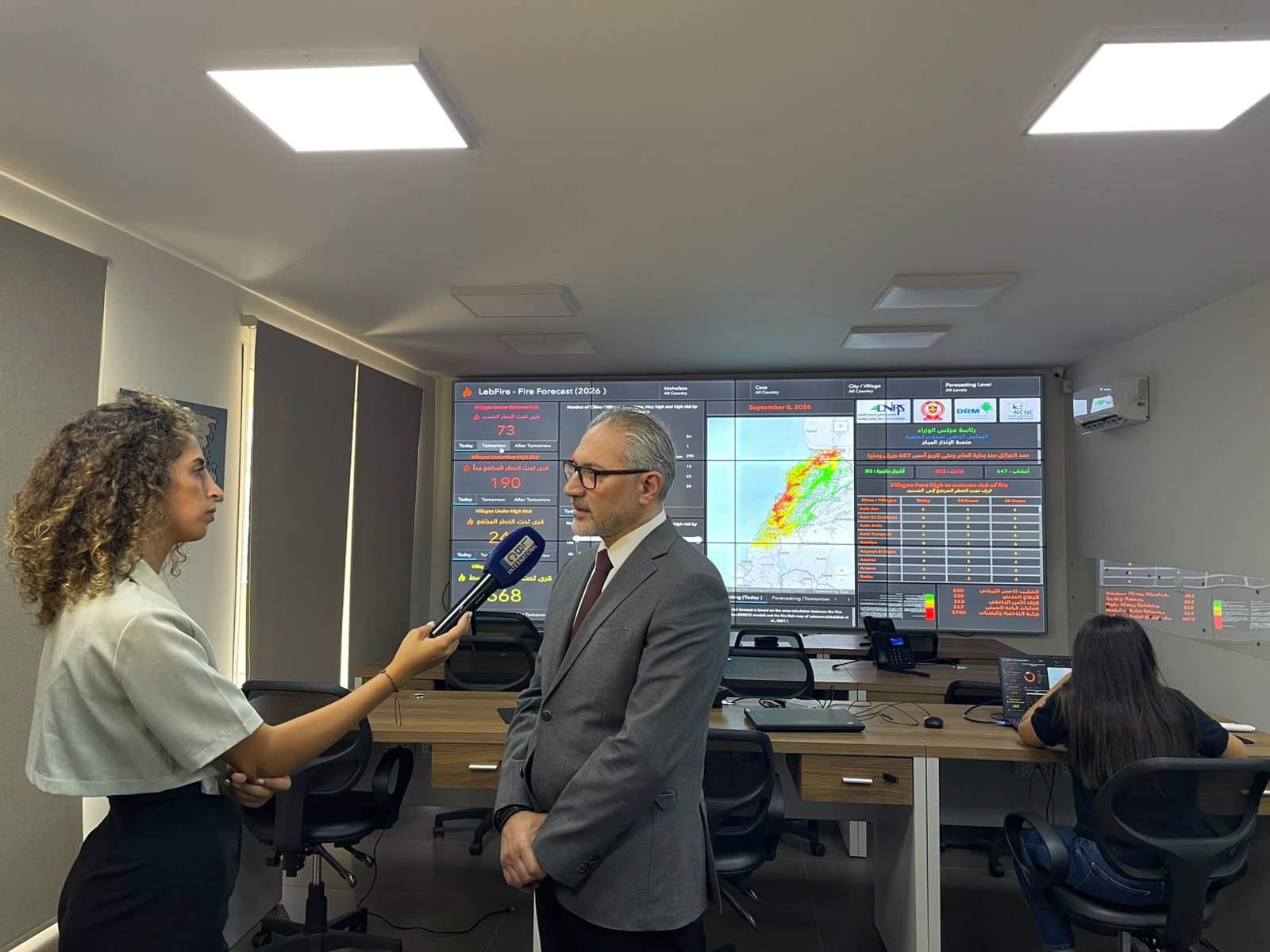 تقرير لتلفزيون LBCI يتضمّن إحاطةً حول عمل المجلس عن حرائق الغابات